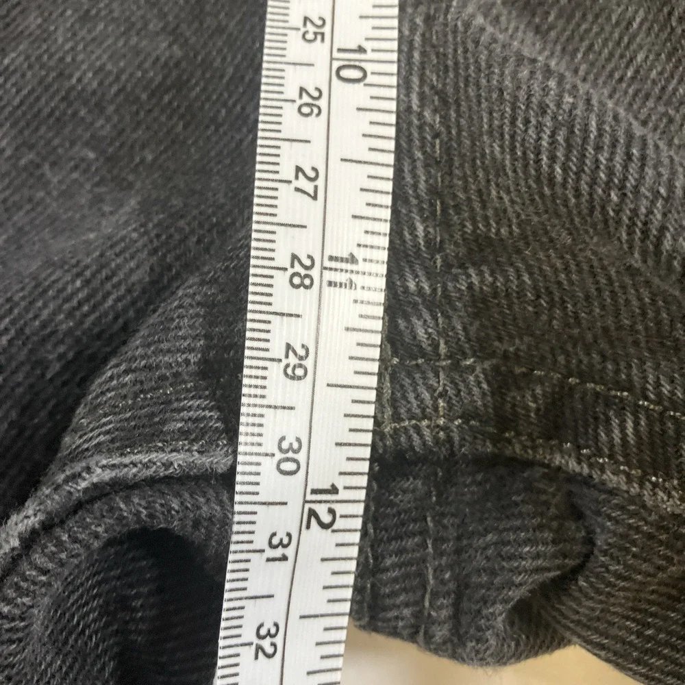 Levi's 505 Jeans Mens 36x32 Faded Black Regular Fit Straight Denim Pants
